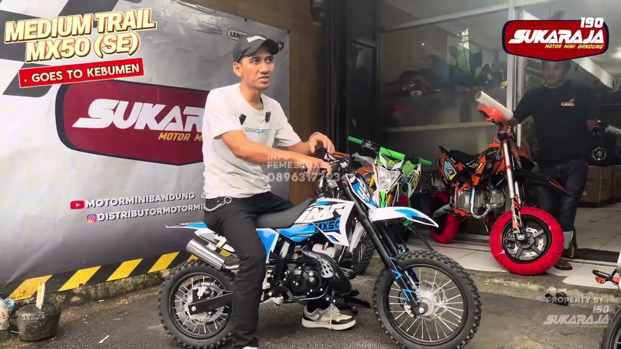MINI TRAIL 50CC 2TAK SPECIAL ENGINE /MX 50 KITA KIRIM KE KEBUMEN JATENG #sukarajamotorminibandung 