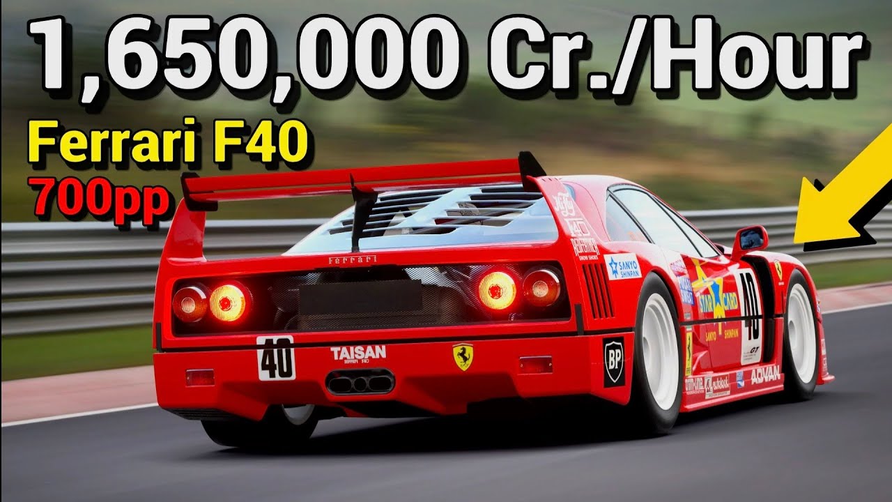 ЛЕГКИЙ МЕТОД ЗАРАБОТКА ДЕНЕГ | Ferrari F40 | Gran Turismo 7 Обновление 1.63