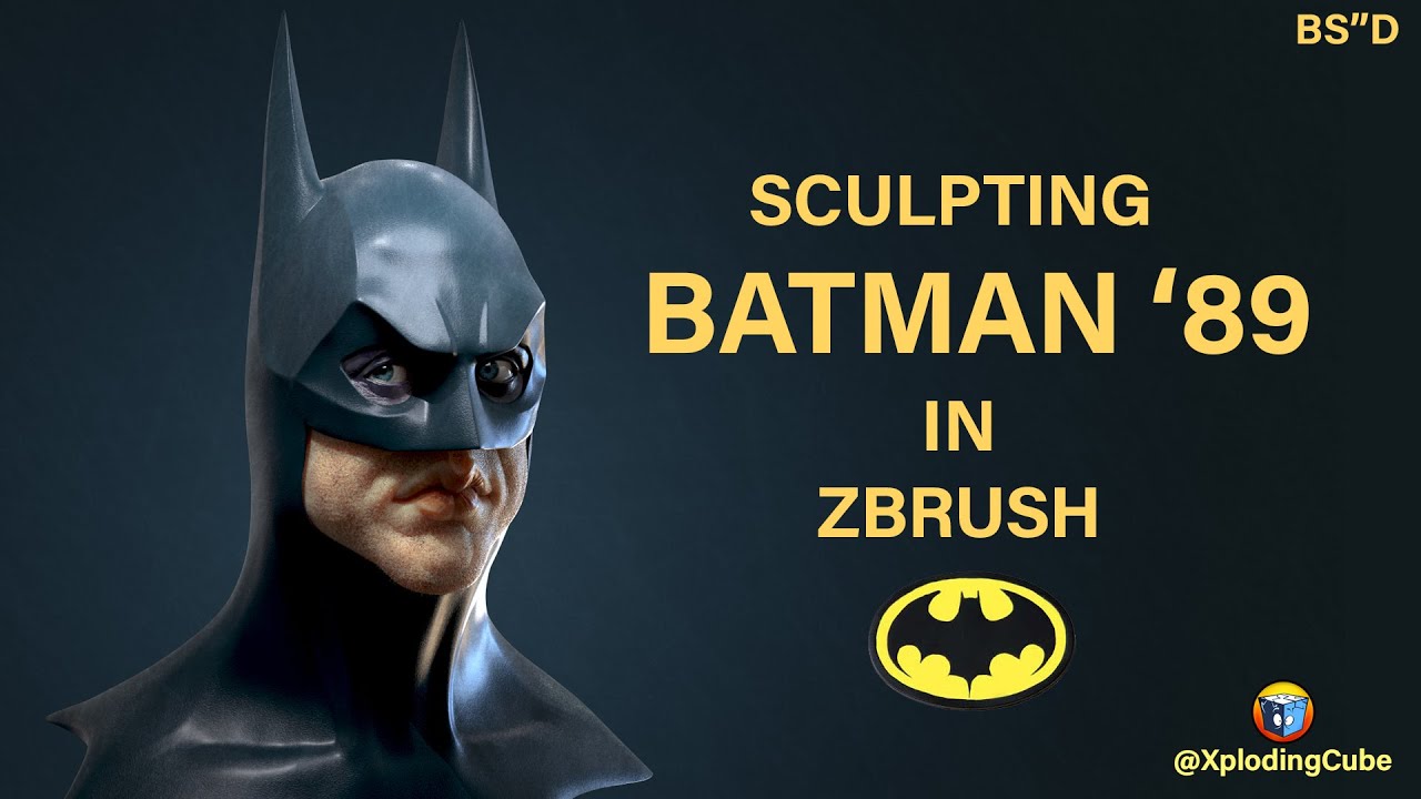 Sculpting Batman 1989 in Zbrush - Xploding Cube