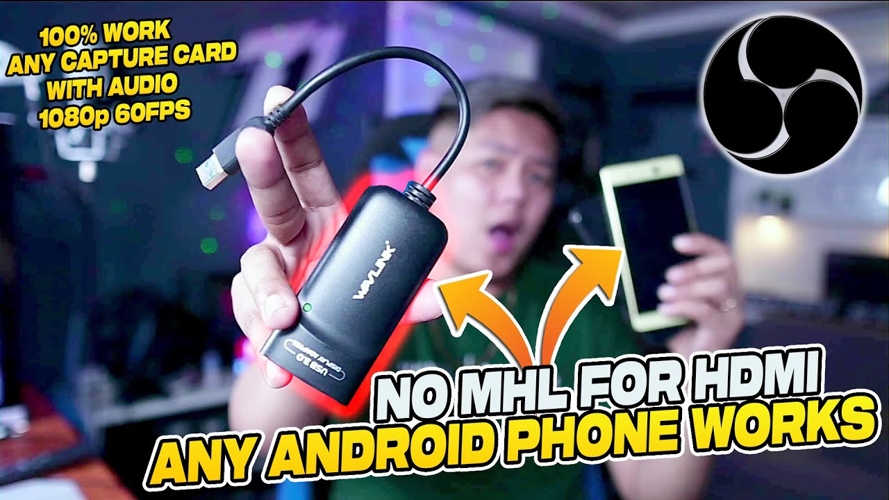 How To Use Your Any ANDROID Phones To Any Capture Card - 100% | Wavlink 3.0 Display Adapter