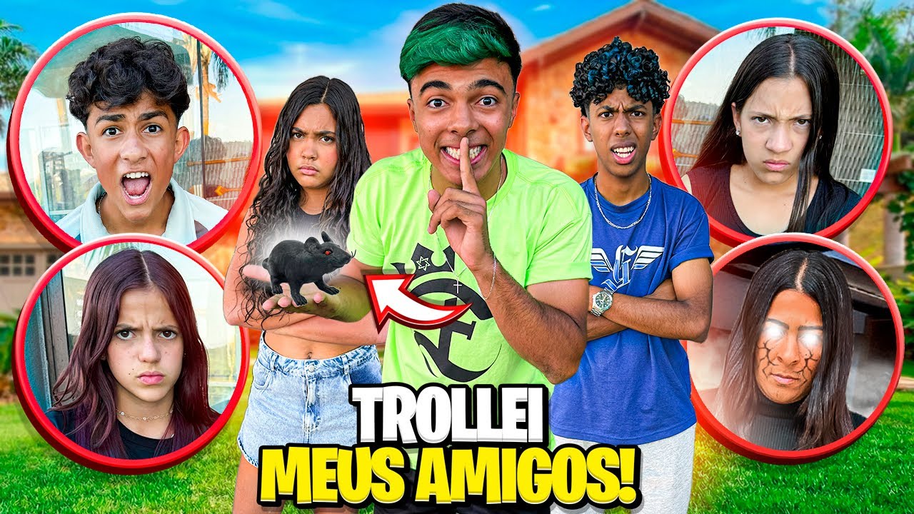 FIZ AS PIORES TROLAGENS COM MEUS AMIGOS POR 24H!😱😬 