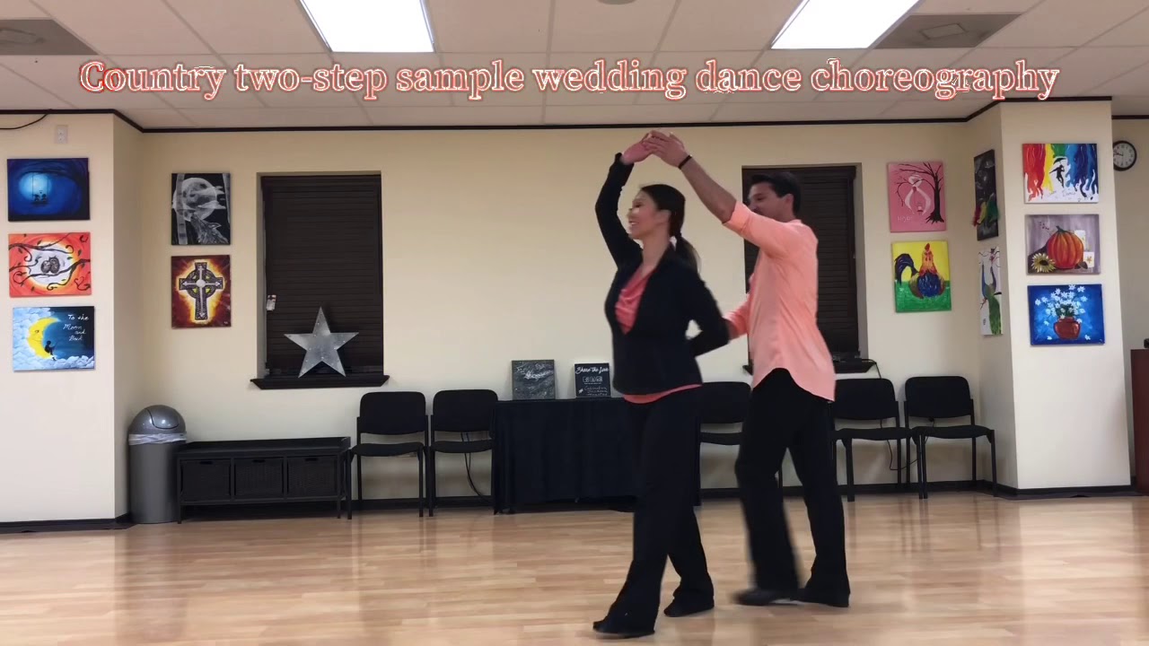 Country Two-Step Wedding Dance Choreography for wedding first dance. Dancing lessons for beginners.