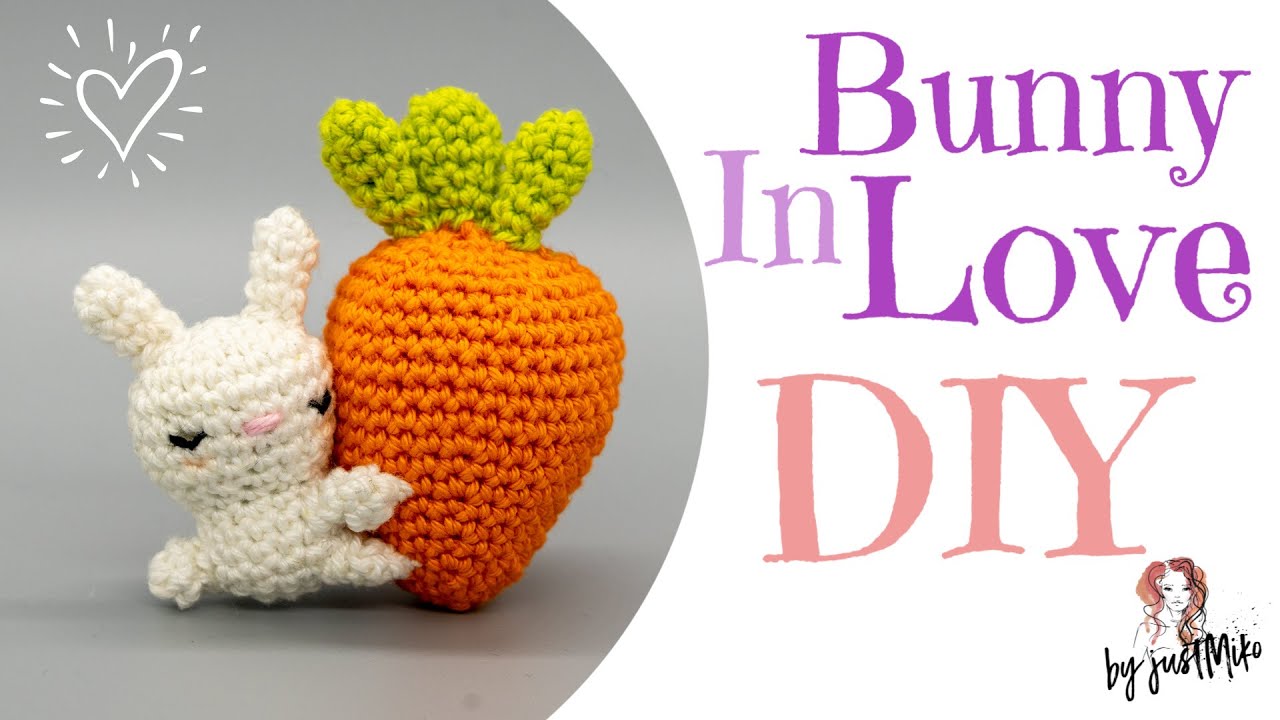 Karotte und Hase häkeln | Tiere häkeln | Amigurumi by justMiko