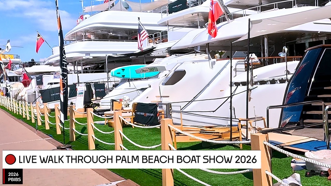 🔴 Live Walk Through Palm Beach Boat Show 2026|Real Yacht Show Experience #pbibs2026 #pbibs #boatshow