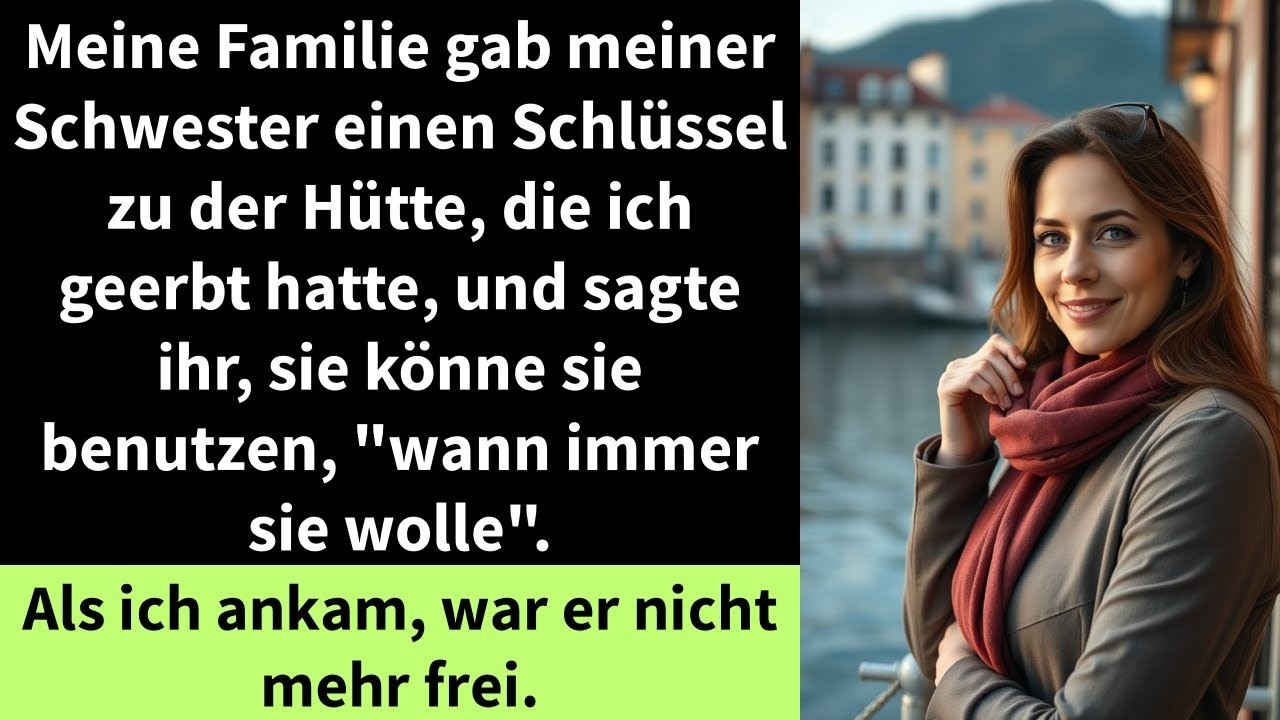 Meine Familie gab meiner Schwester einen Schlüssel zu der Hütte, die ich geerbt hatte, und sagte