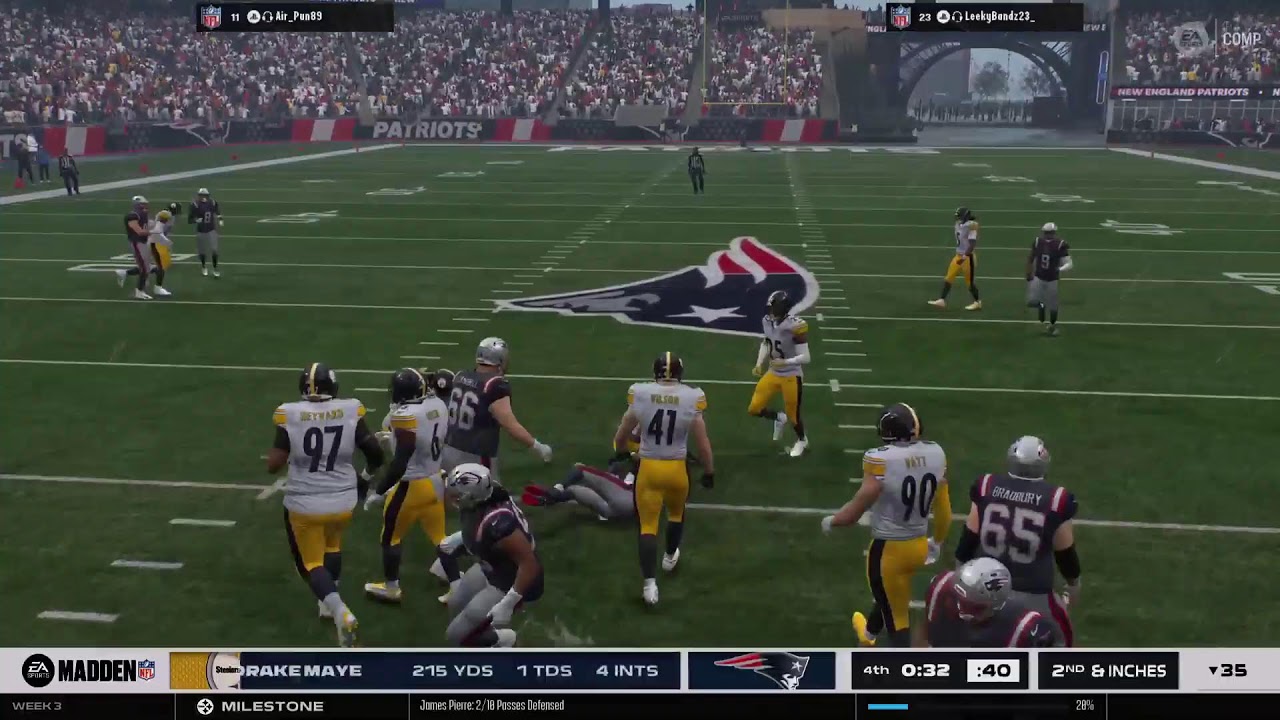 Steelers 🆚 Patriots