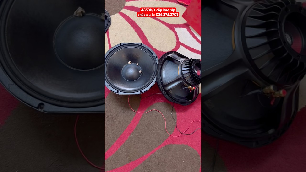 test, loa bass 40 neo hiwell 15NDF100c1 hai tầng coil 100 nhôm dẹt, tiếng quá hay