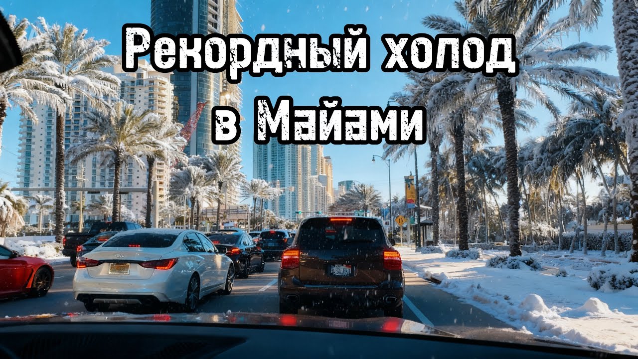 Такого холода в Майами не было с 1976 года