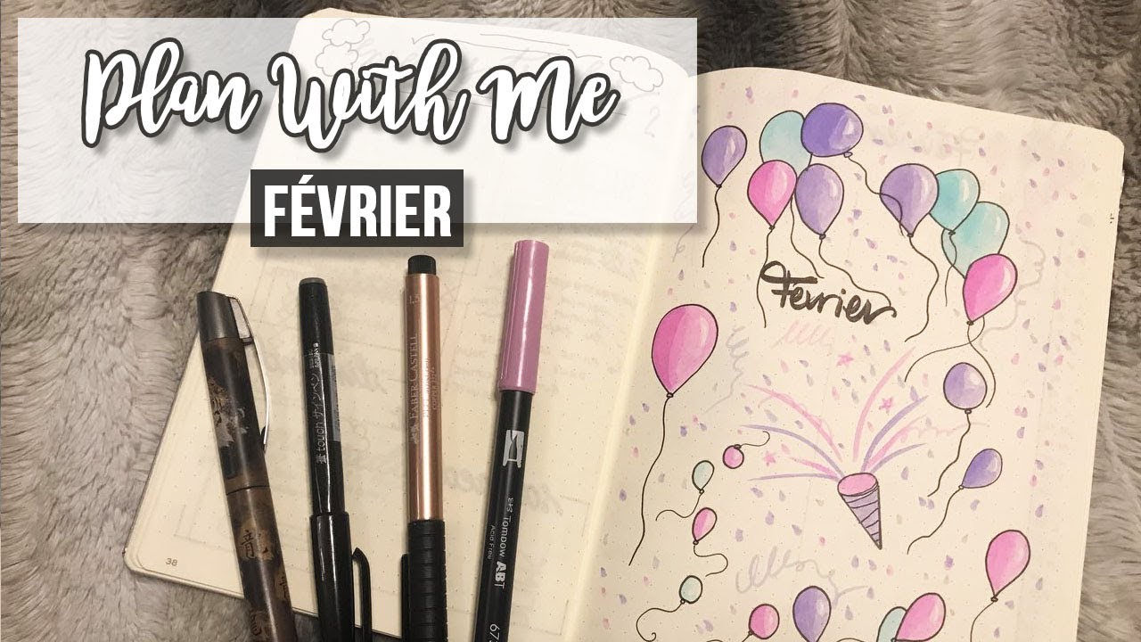 PLAN WITH ME - Février 2018 | Bullet journal 🐺