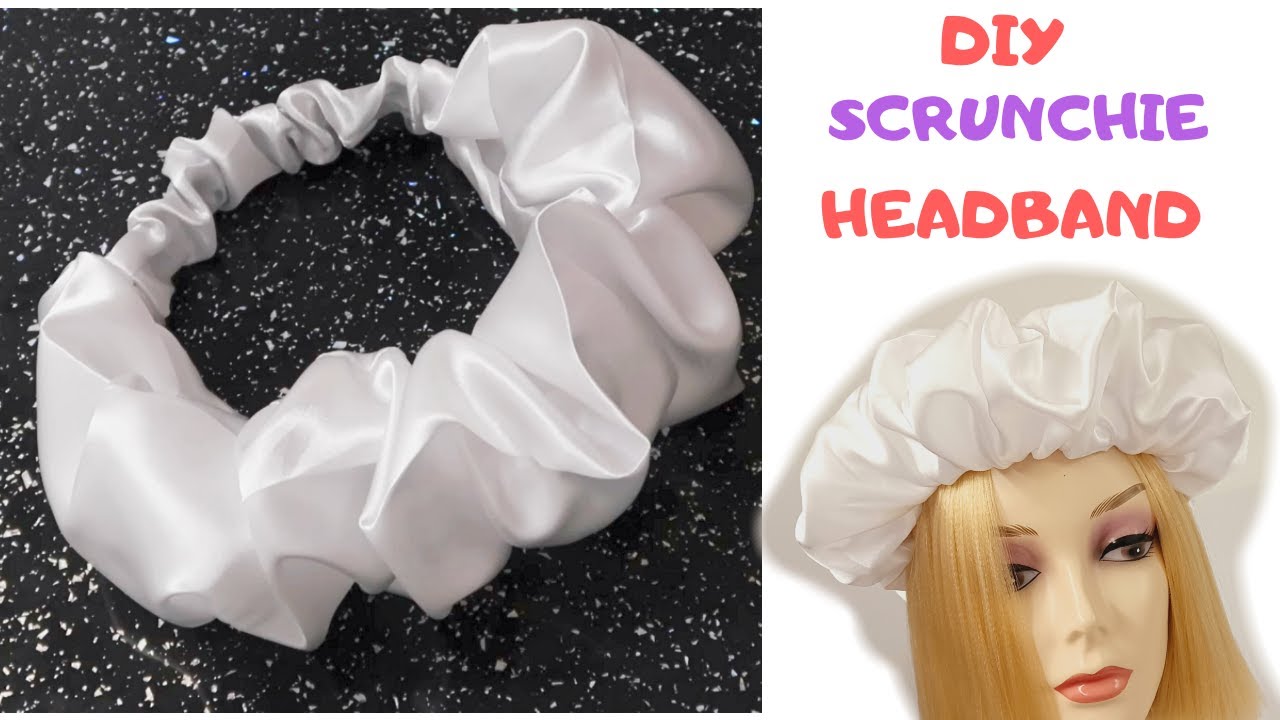 DIY SCRUNCHIE HEADBAND TUTORIAL/ HOW TO MAKE A SCRUNCHIE HEADBAND