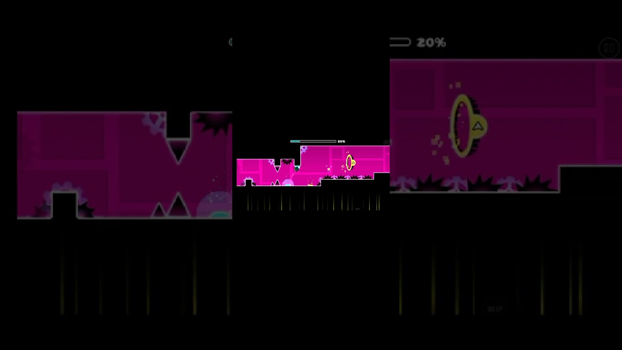 Jogando geometric Dash