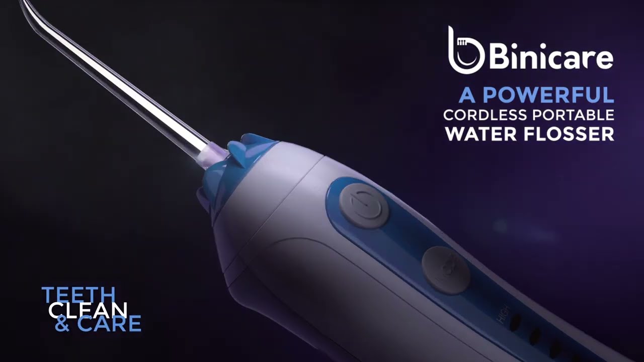 A powerful teeth cleaning tool: Binicare Oral Backer Series Water Flosser for Teeth.