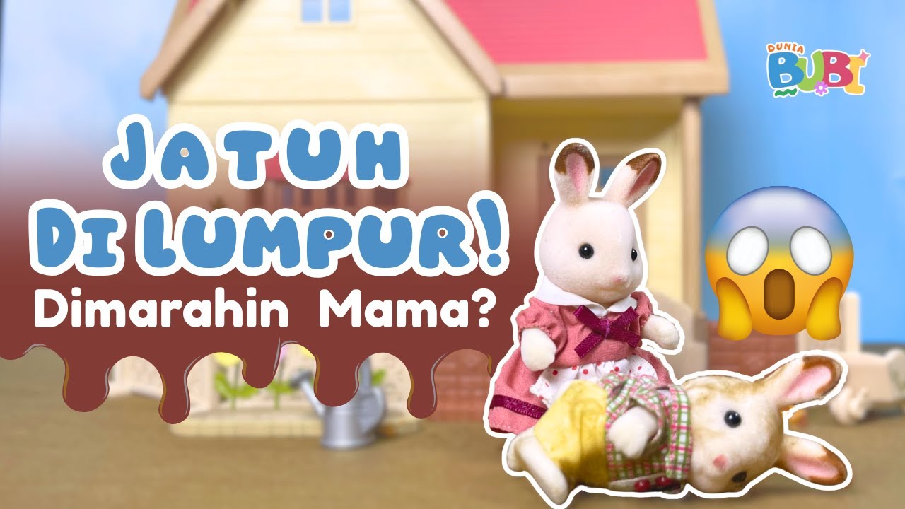 JATUH DI LUMPUR! DIMARAHIN MAMA? | MENCUCI BAJU SENDIRI SETELAH BERMAIN | BELAJAR MANDI | DUNIA BUBI