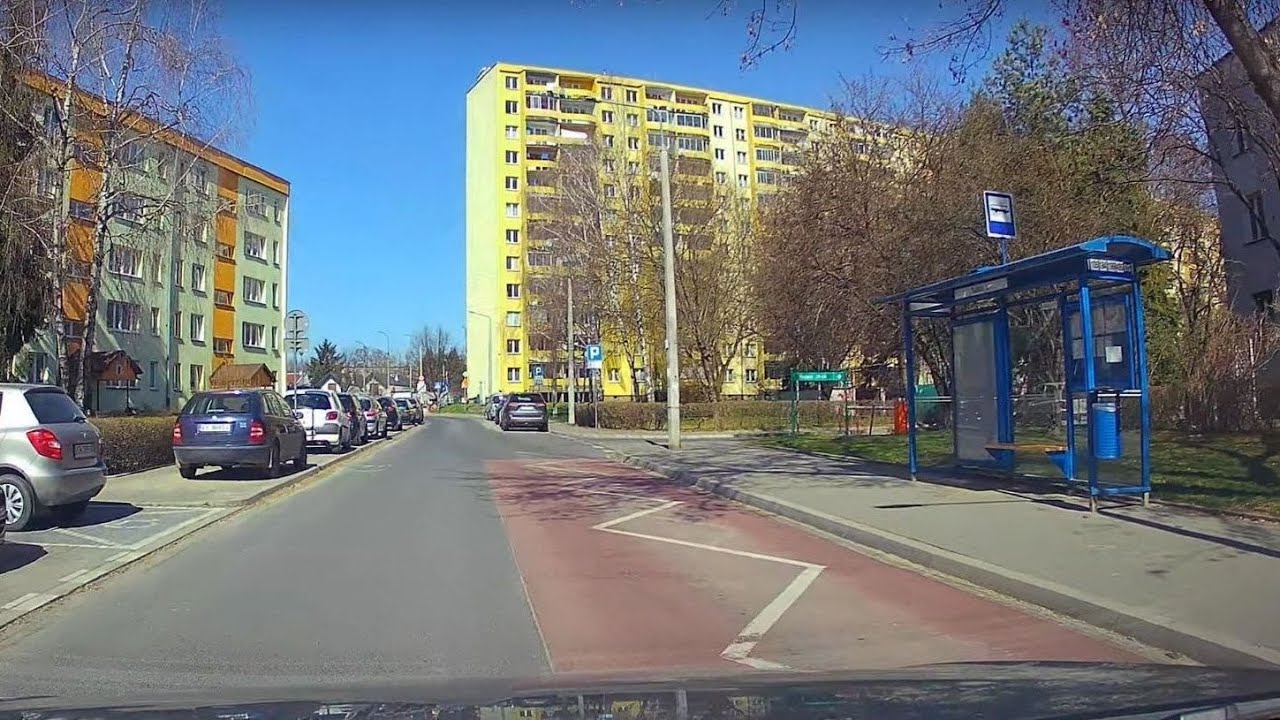 Krakow - city driving: Nowa Huta - Prądnik Czerwony