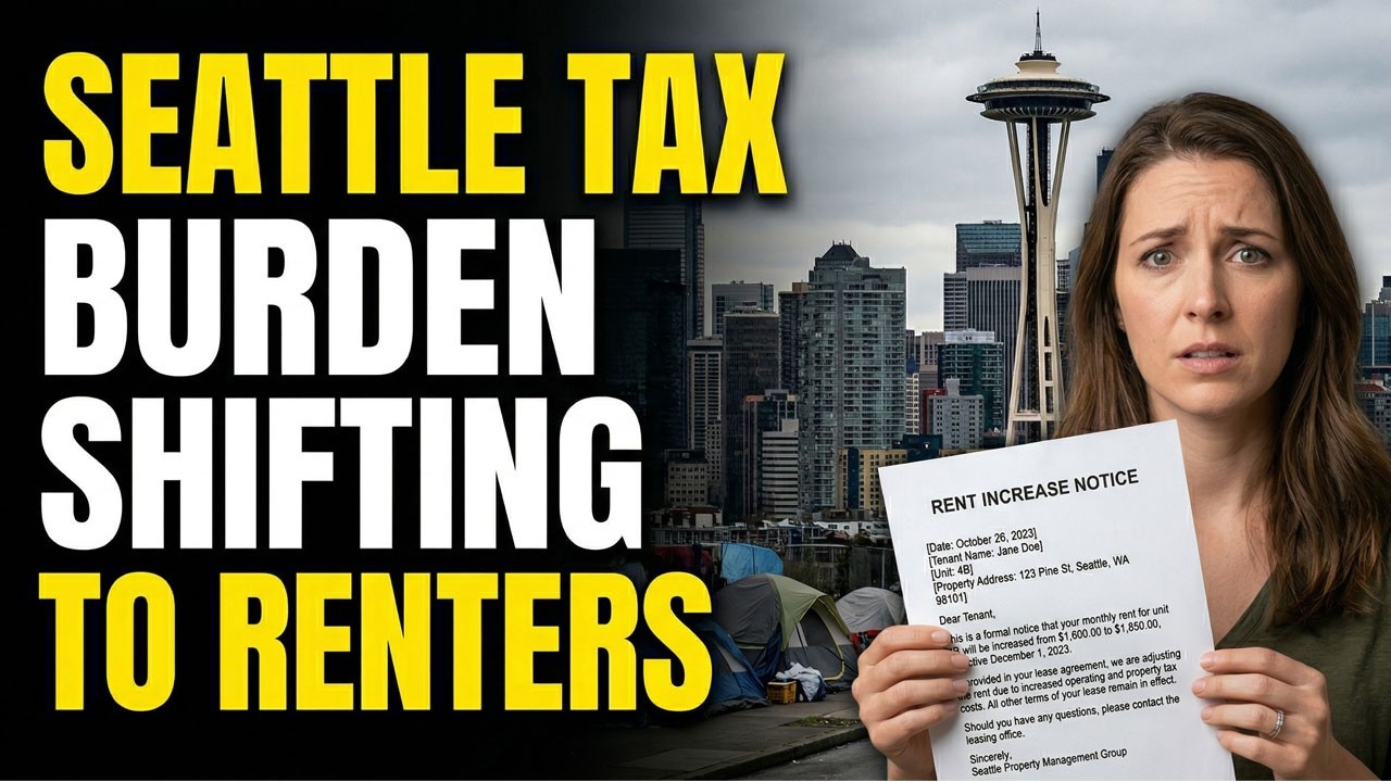 Socialist Seattle RENT and TAXES to Skyrocket as SEATTLE SKYLINES Loses $3.7B In VALUE MELTDOWN