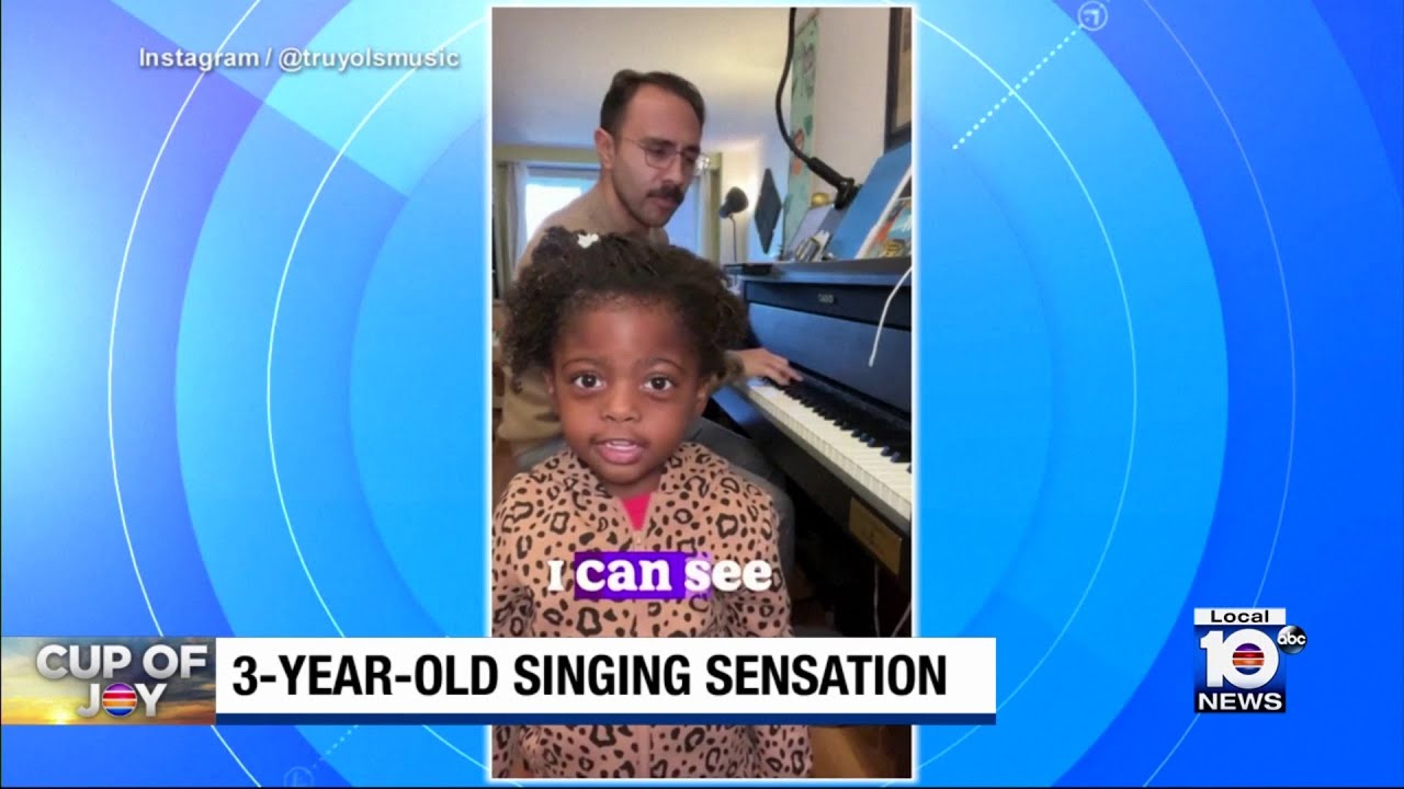 New York toddler goes viral for singing with dad