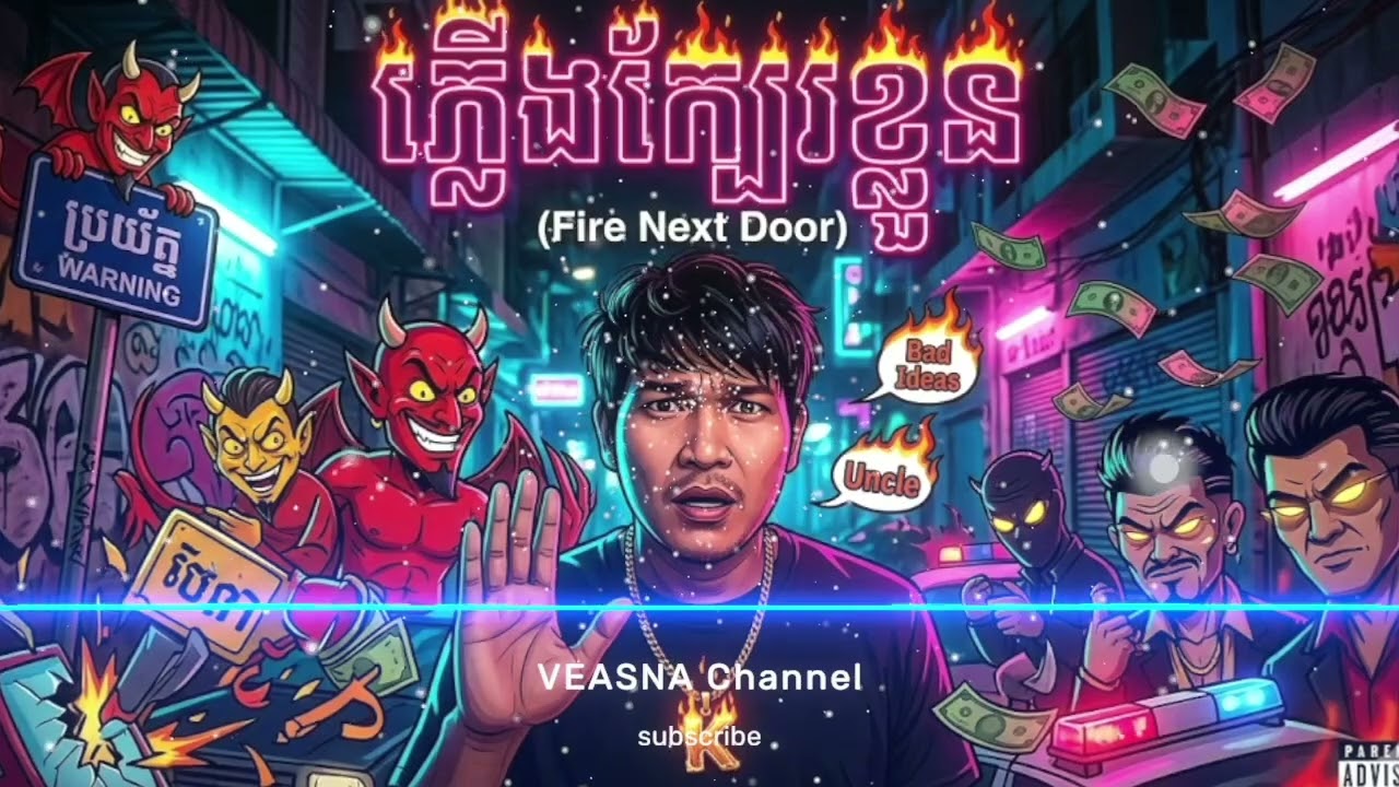 ភ្លើងក្បែរខ្លួន (Fire Next Door) - Khmer rap - Free Lyric original 