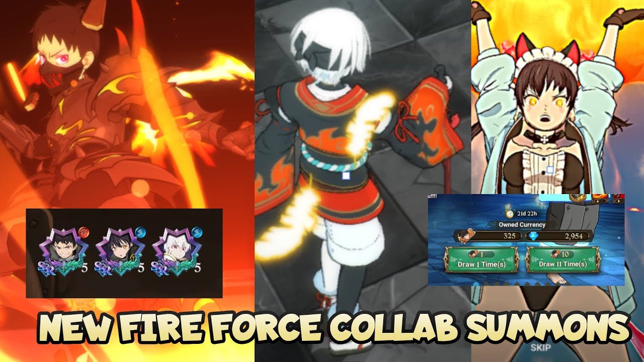 NEW FIRE FORCE COLLAB SUMMONS!!!! AM I LUCKY????