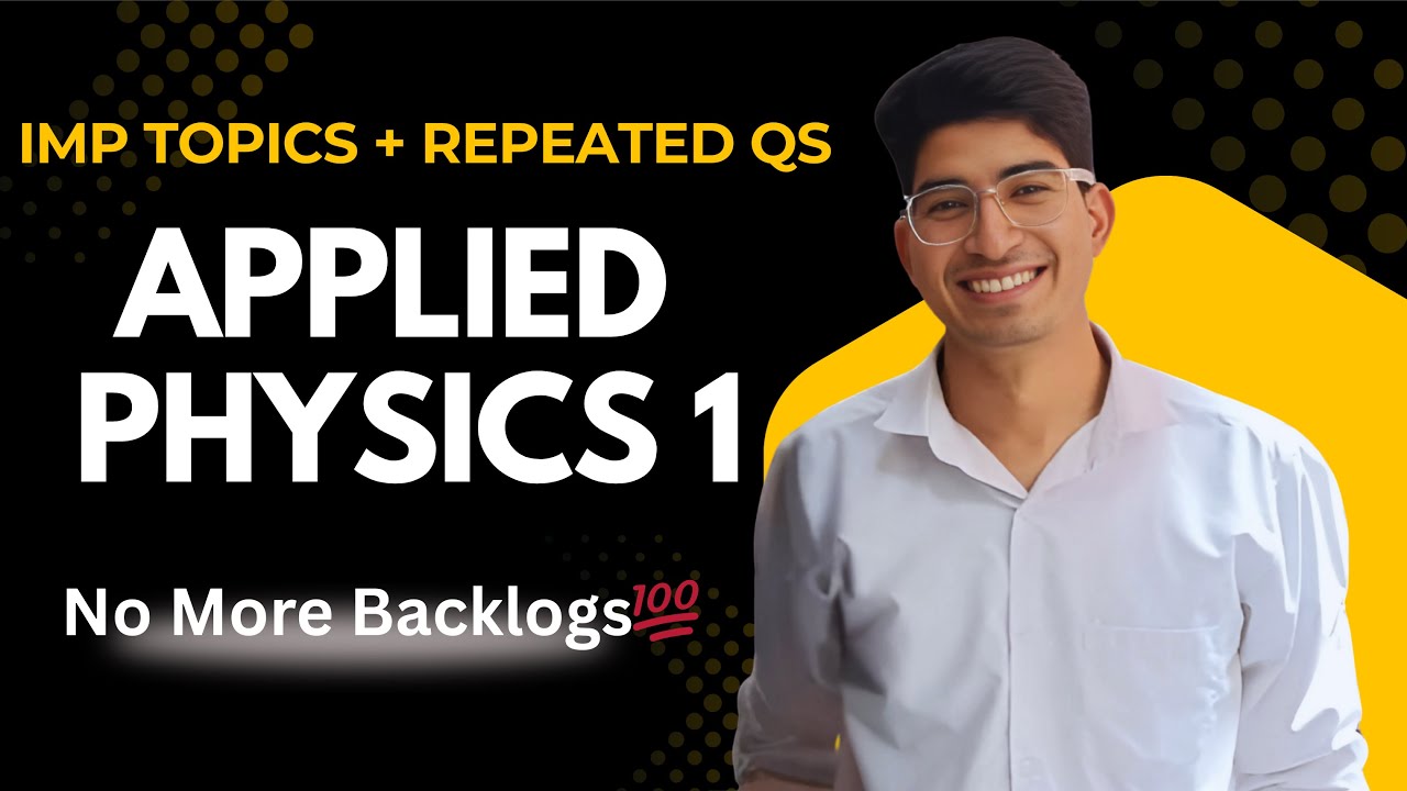 Applied Physics Important Topics 💯 | Most Repeated Questions for Exams #btech #engineering #physics