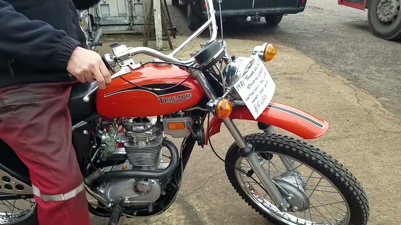 Triumph Trail Blazer 250cc 1971 года у Энди Тирнанса #09038TRI