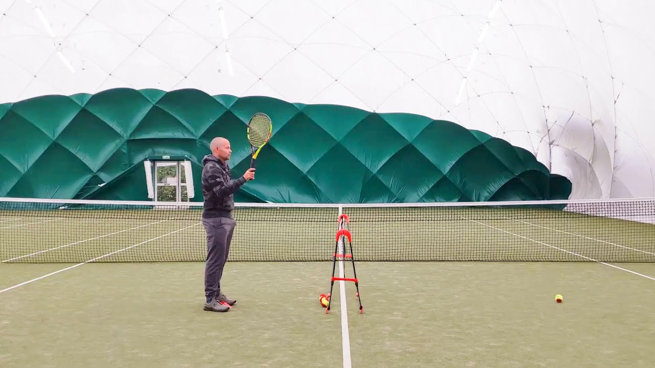 Mini Tennis Serve Technique - Part 2 of Progression - Tap Serve Facing Net