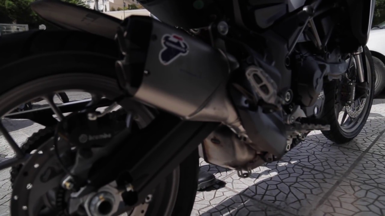Ducati Multistrada 950 Termignoni silencer sound vs stock