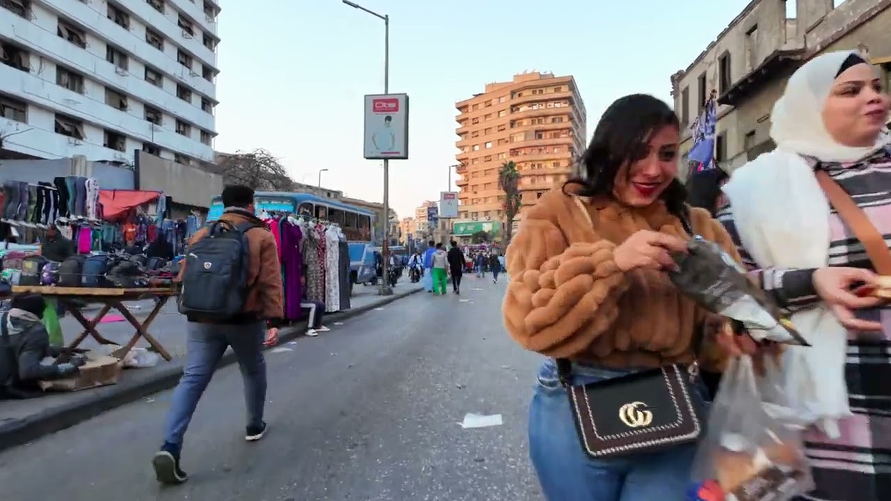 STREET MARKET LIFE IN CAIRO, 🇪🇬EGYPT - WALKING TOUR