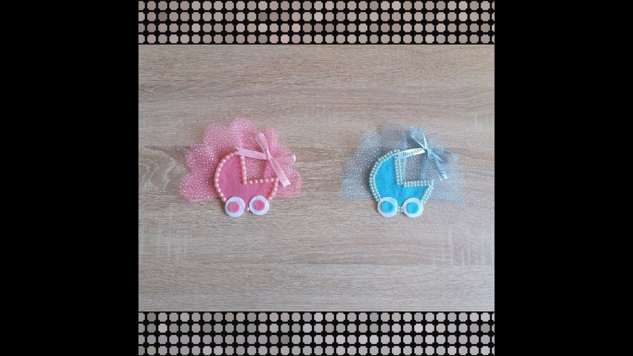 Keçeden Bebek Arabası Magneti Yapımı || DIY Baby Magnet || Hobi Günlüğüm