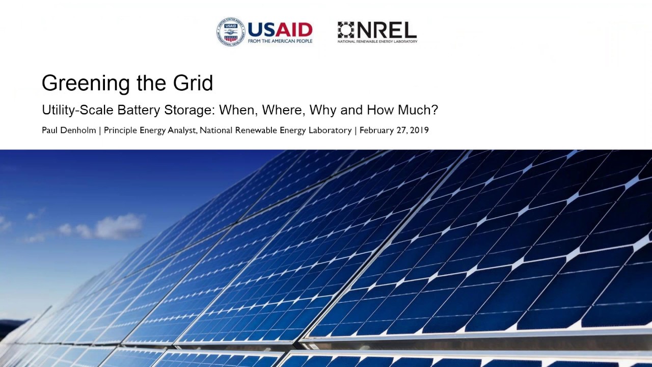 Greening the Grid: Utility-Scale Battery Storage