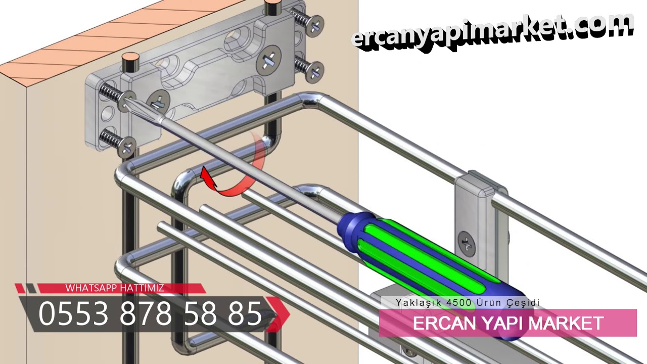 Starax Tek Açılım Tandem Raylı Şişelik Montaj Videosu  Single Extension Tandem Rail - ERCAN YAPI