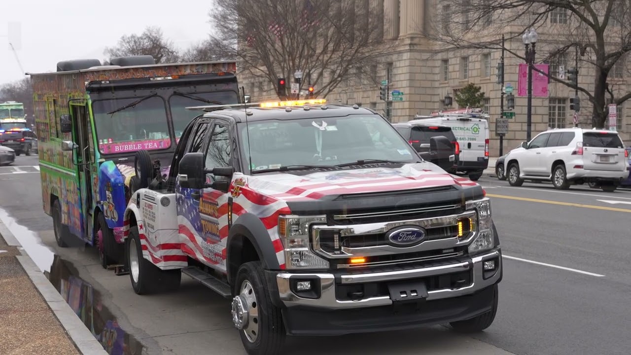 Food trucks towed, sports stars arrive, and wounded warriors return to the USA.