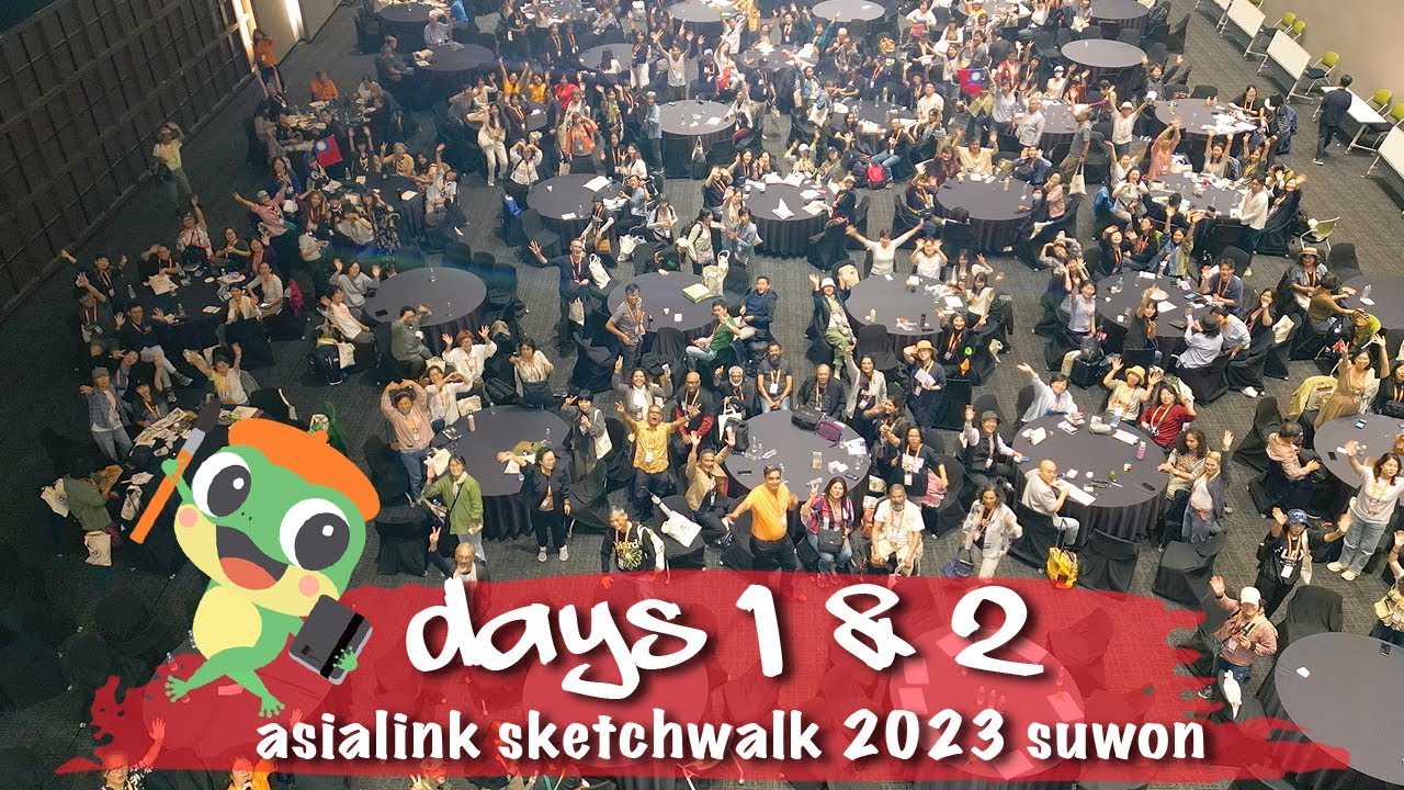 Asialink Sketchwalk 2023 Сувон, дни 1 и 2
