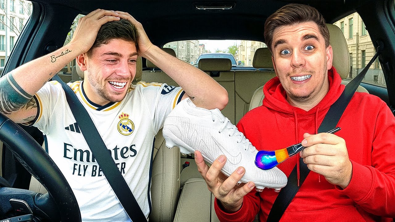 Emocioné a Fede Valverde con Botas de Fútbol Personalizadas!