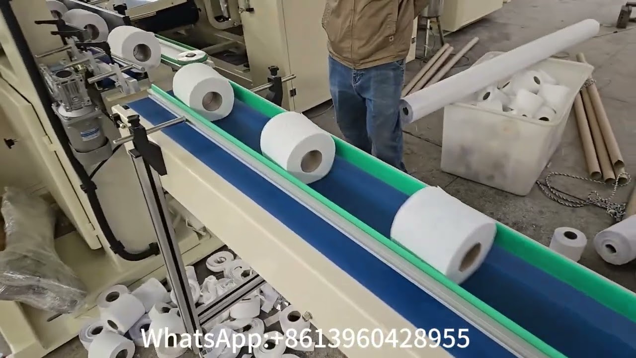 1350mm toilet paper production line cutting machine packing machine