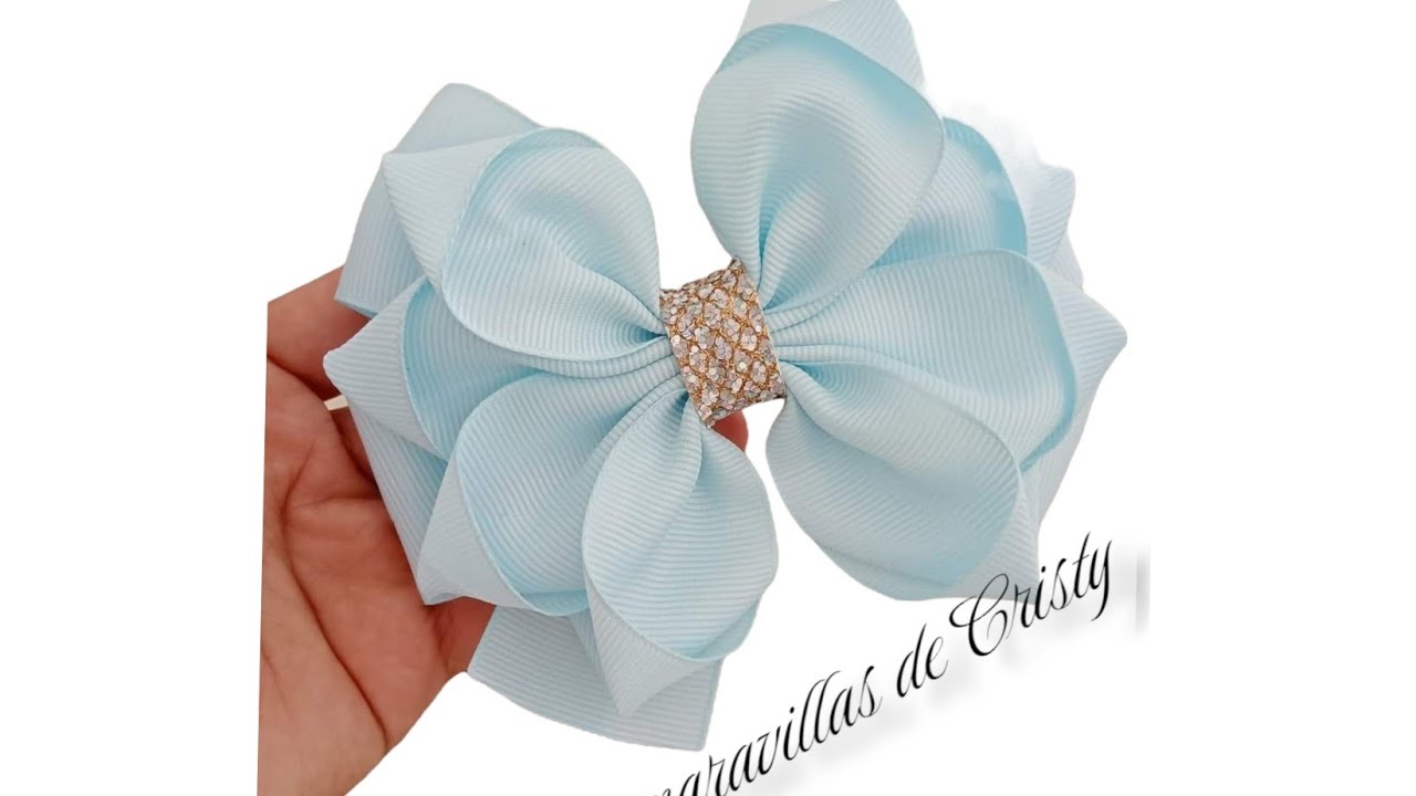 moño hoja 🌿🌿moño para principiantes/bows for girl /lazos