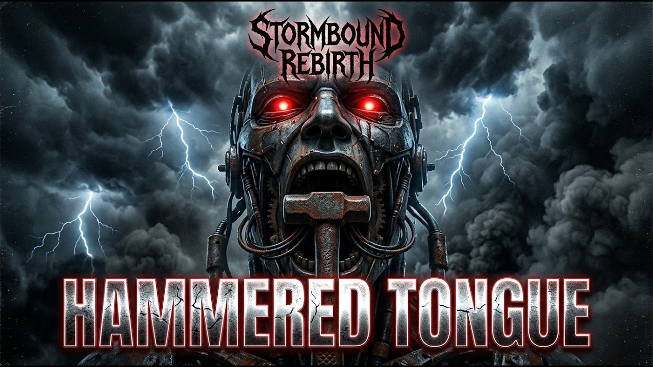 HAMMERED TONGUE &ndash; Words Are Weapons (Industrial Metal) | Metallic Hammer Intro | Distorted Bass