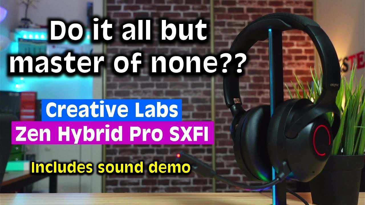 Creative Zen Hybrid Pro SXFI Headphones: Review & Sound demo