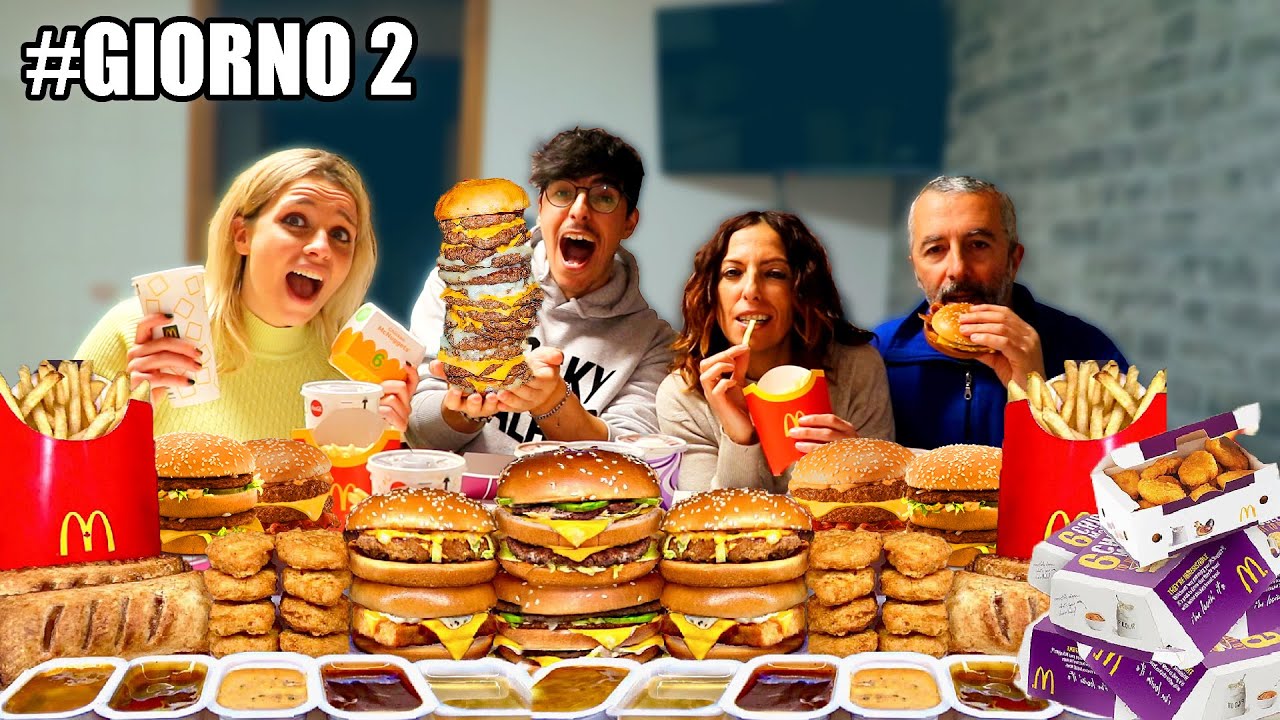 L'ULTIMO CHE SMETTE DI MANGIARE IL MC DONALD'S VINCE 1000 EURO! *STO MALE*