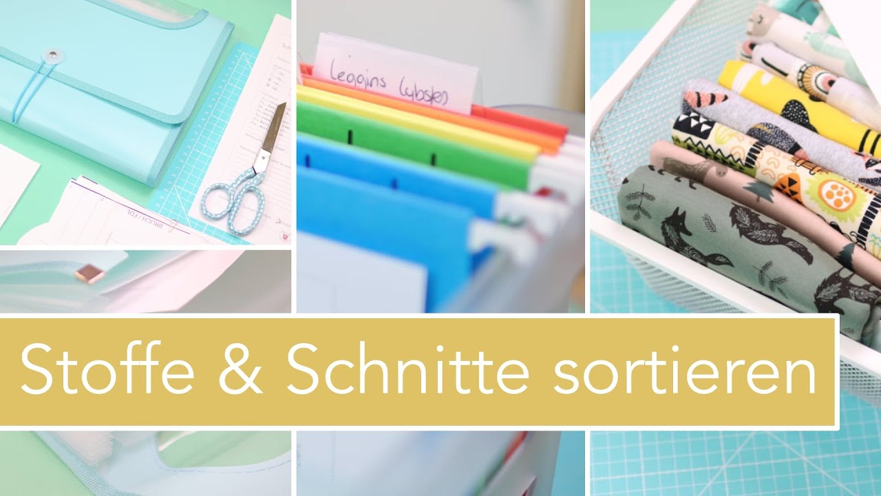 Schnittmuster & Stoffe sortieren | Nastjas Nähtipps