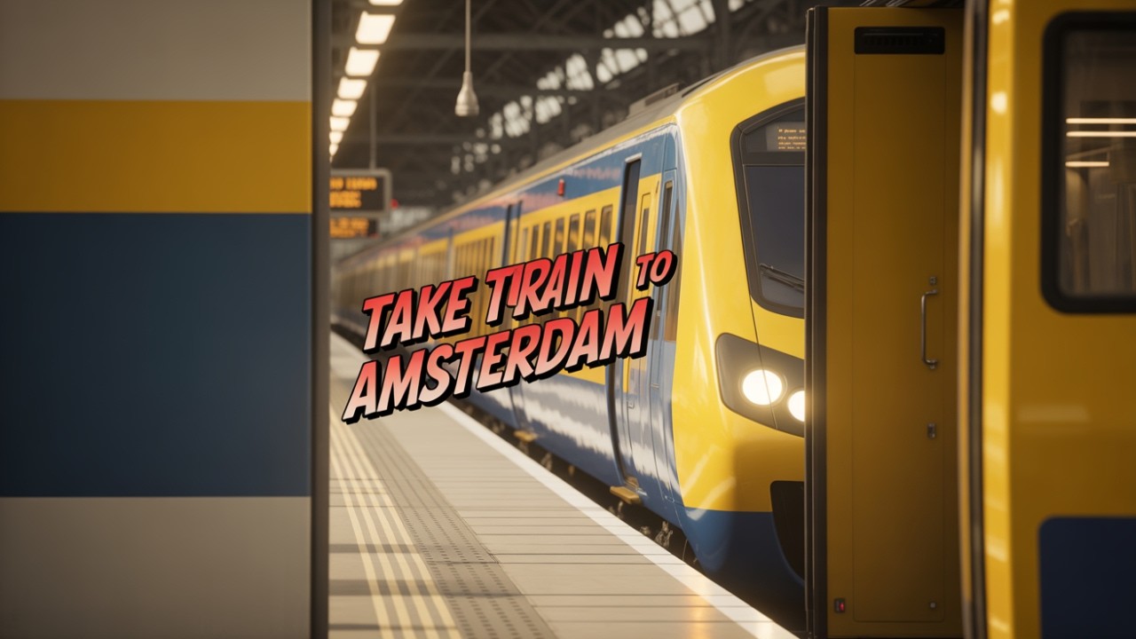 Amsterdam, Netherlands - How to Take Train From Airport to City Center