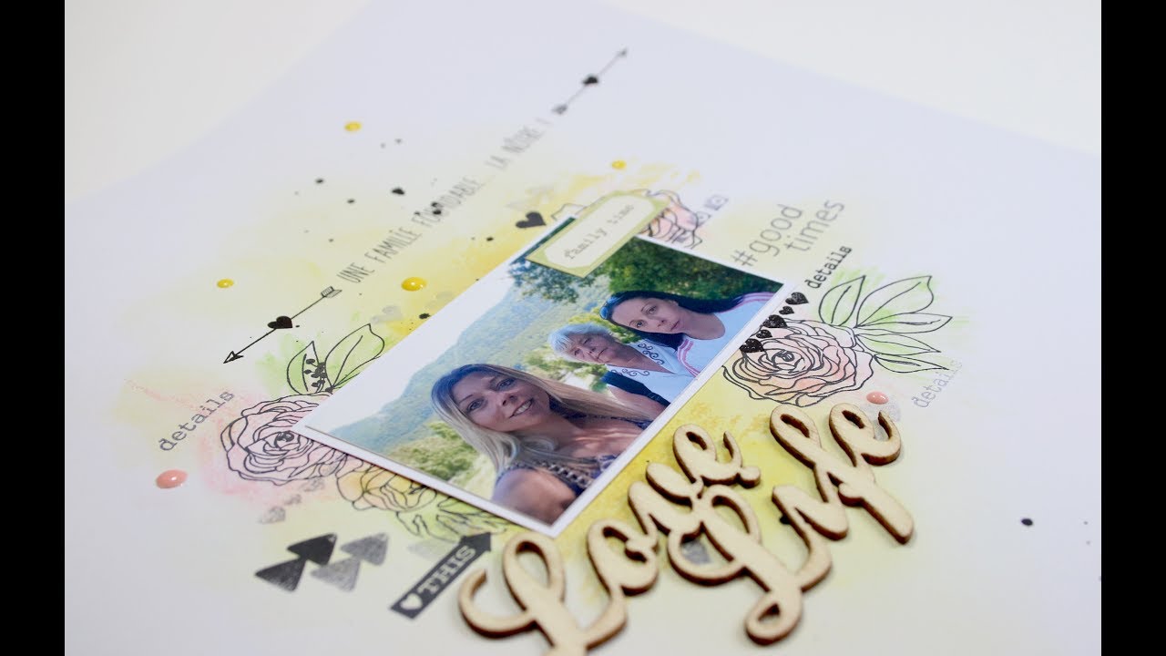 [TUTO PAGE DE SCRAP] PAS À PAGE DE SCRAP # 26 (facile et rapide)