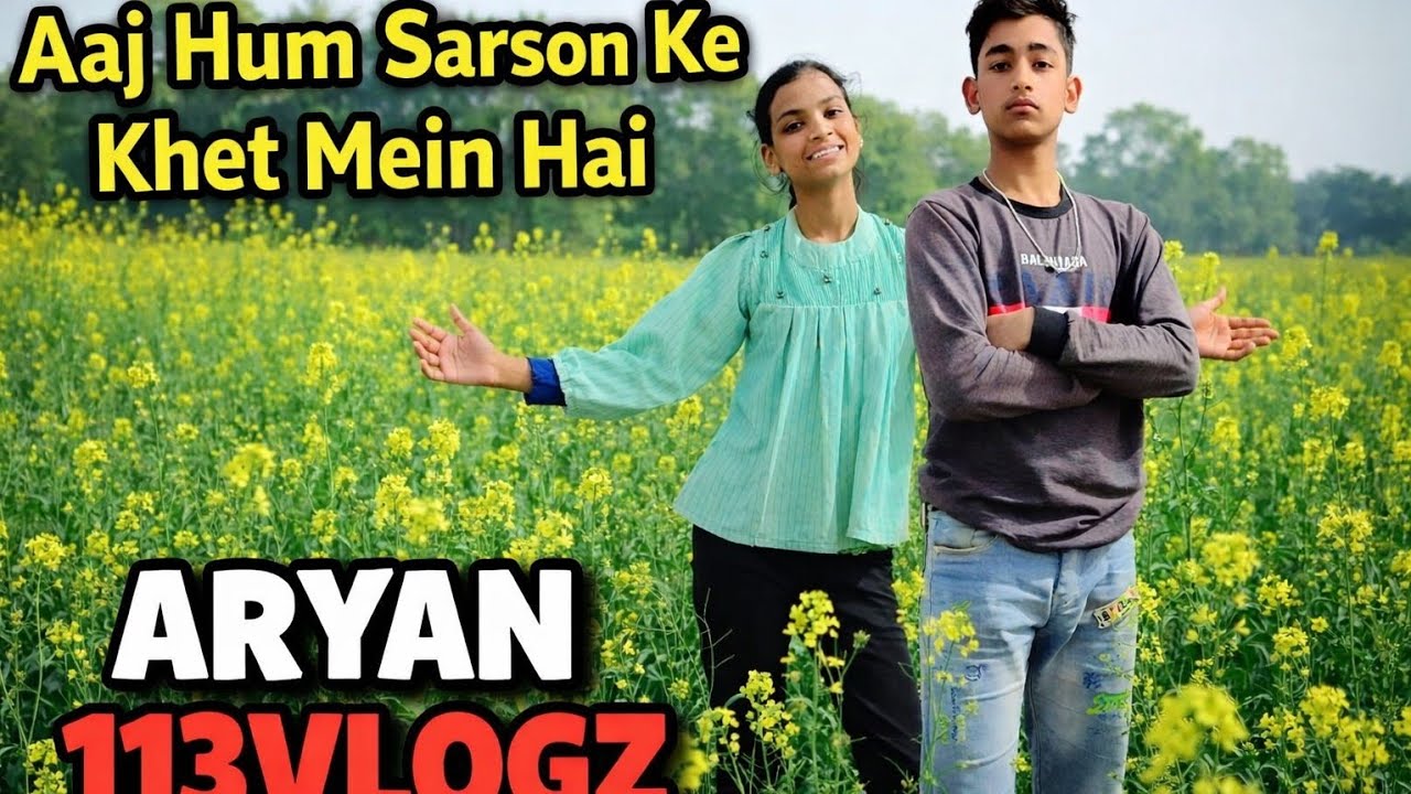 #Aryan113vlogz Aaj ham sarson ke khet mein gaye the blog