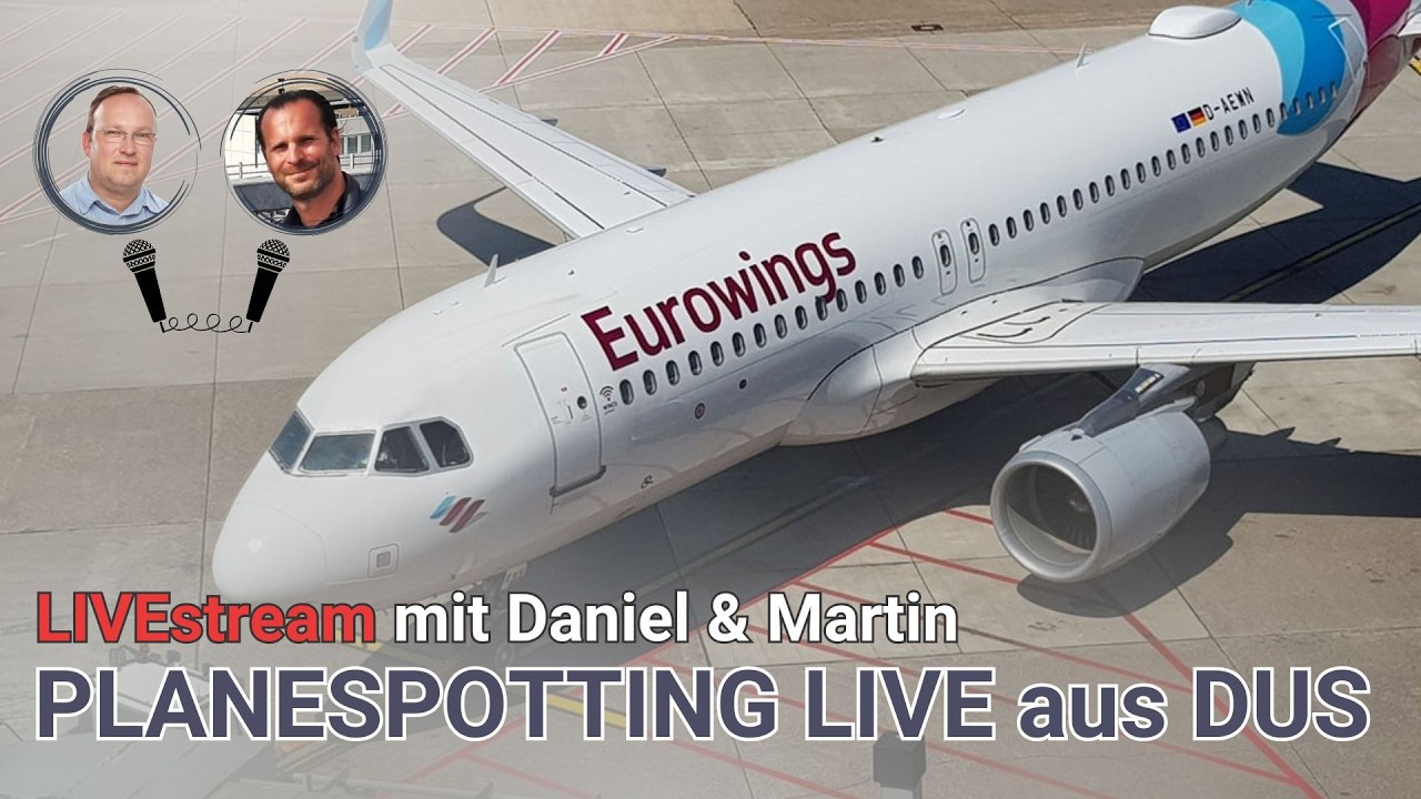 Airport Live ✈️ Düsseldorf Flughafen | Sonntag 15.3.2026 mit Daniel & Martin