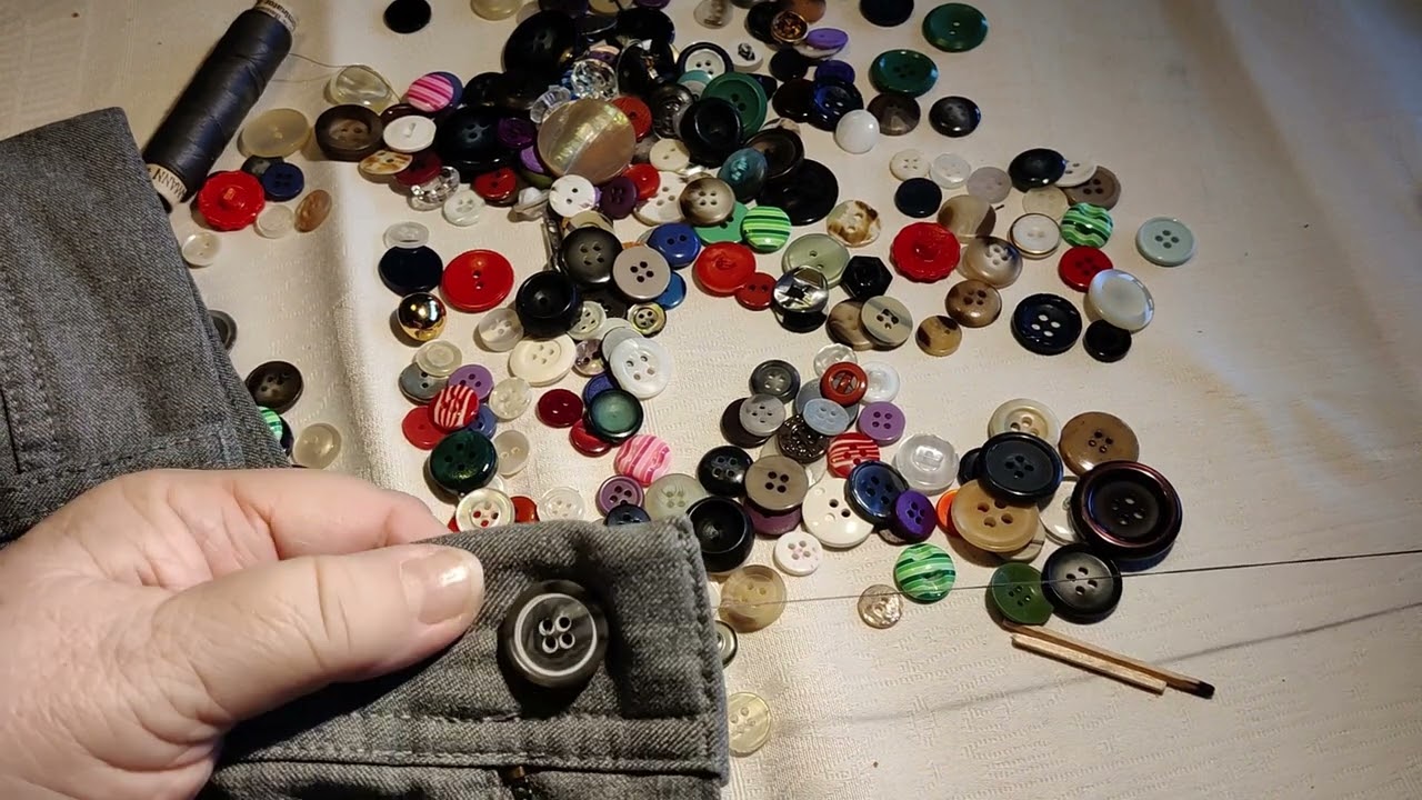 L&aelig;r hvordan sy knapp p&aring; bukse - Raskt og enkelt 🧵