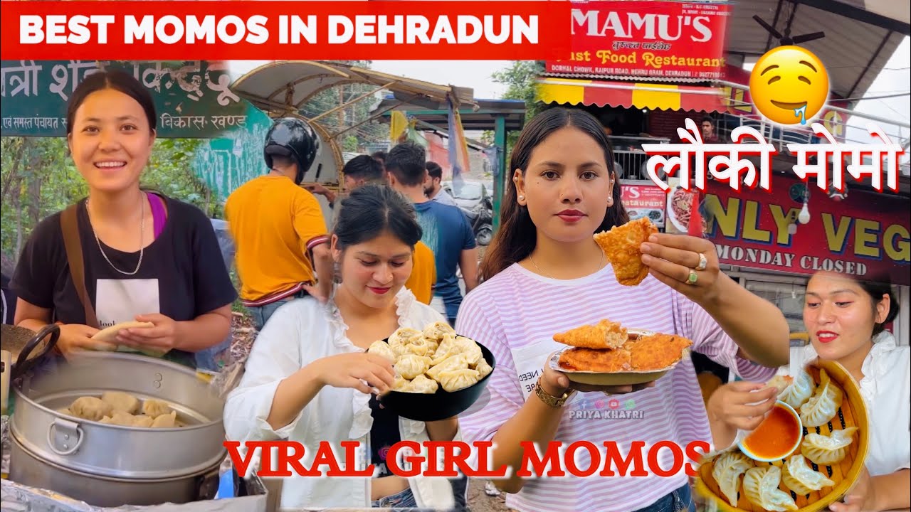 Best momos in Dehradun | Viral momos girl in Dehradun | famous lauki momos | Dehradun momos #food