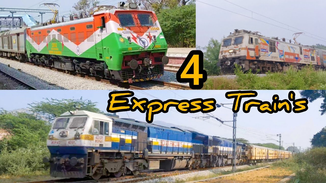 Tricolour Engine Special 🇮🇳 | 4 Back to Back Express Trains 🚆🔥