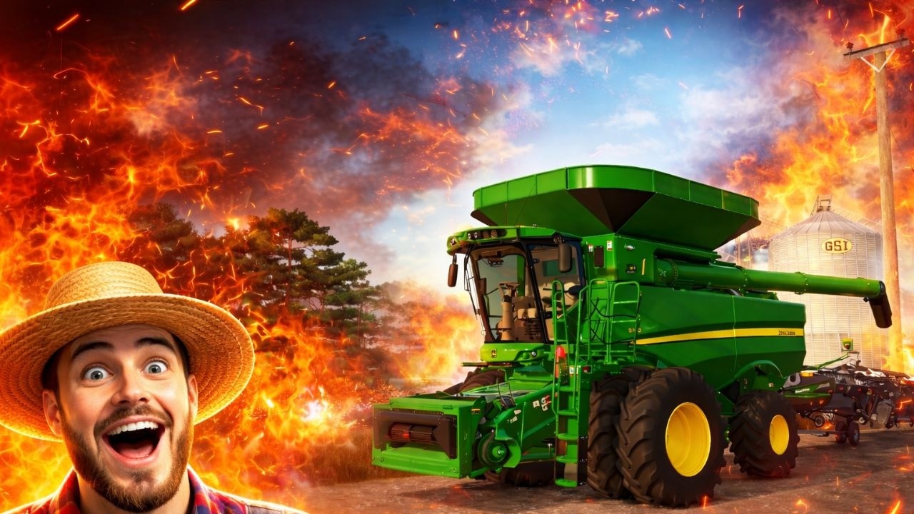 INSANE Harvest in Farming Simulator 25! 🚜🔥 Massive Combine Action