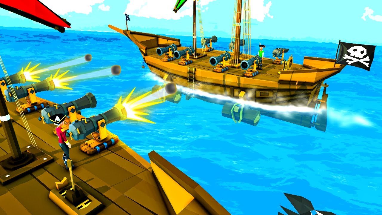 Epic Pirate Ship Battles To Defend our Island in Ylands Multiplayer