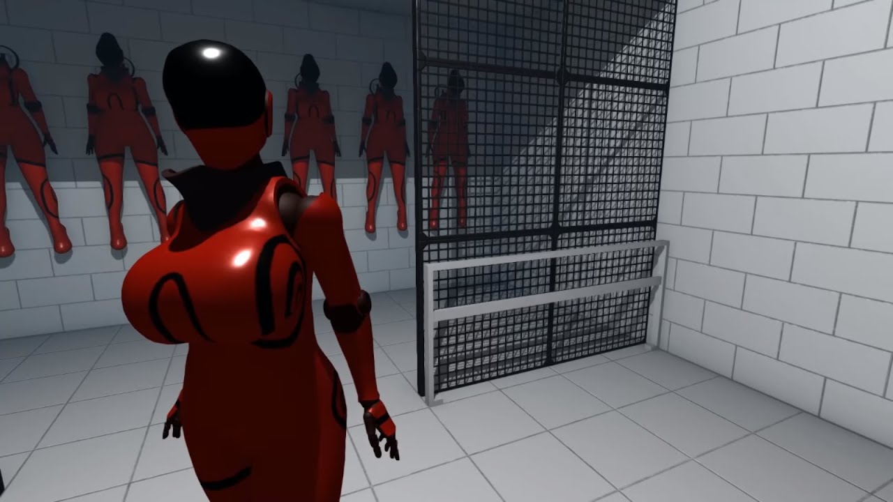 Let's Play - Haydee in Red Suit, White Zone
