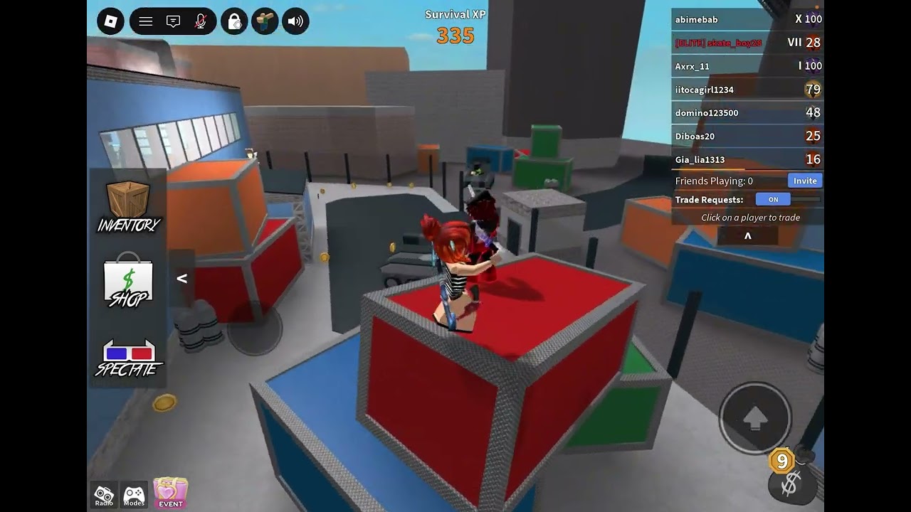 Playing mm2 alone ( soz if your voice is in here I tried to speed it up so ) lol